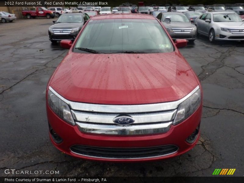 Red Candy Metallic / Charcoal Black 2012 Ford Fusion SE