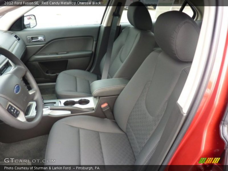 Red Candy Metallic / Charcoal Black 2012 Ford Fusion SE