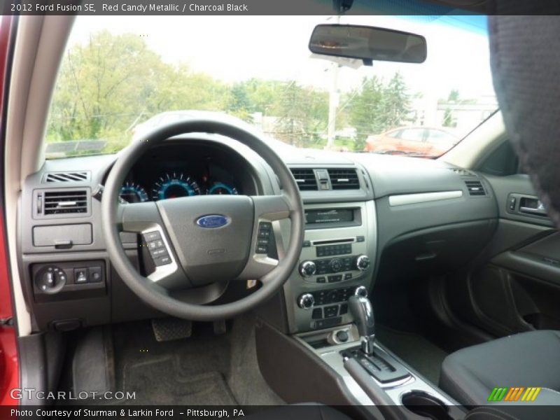 Red Candy Metallic / Charcoal Black 2012 Ford Fusion SE