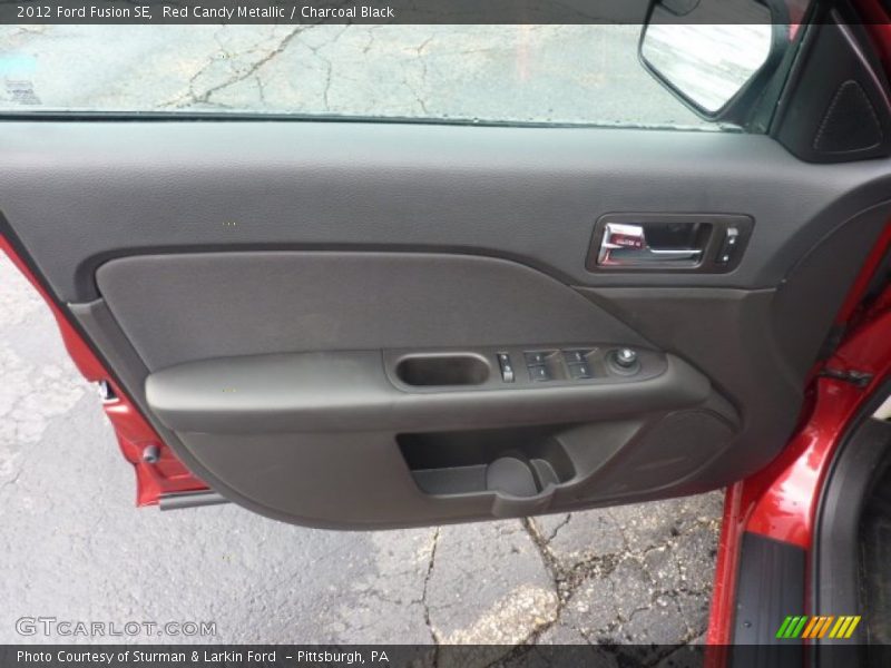 Red Candy Metallic / Charcoal Black 2012 Ford Fusion SE