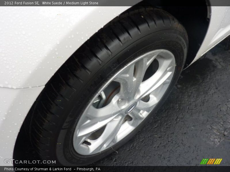 White Suede / Medium Light Stone 2012 Ford Fusion SE