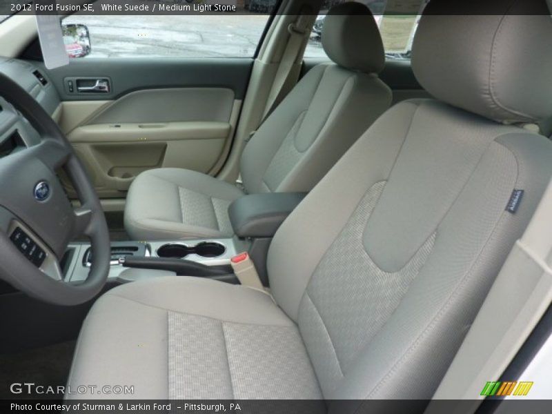 White Suede / Medium Light Stone 2012 Ford Fusion SE