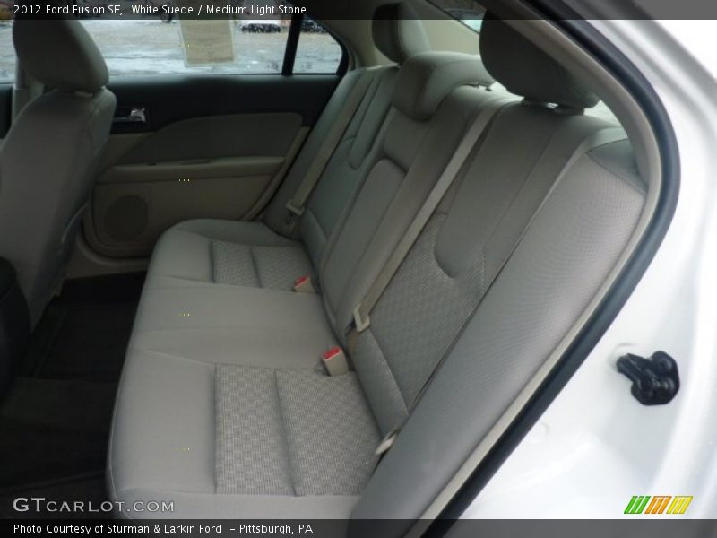 White Suede / Medium Light Stone 2012 Ford Fusion SE