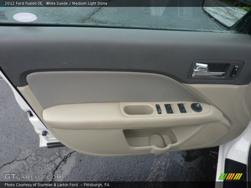 White Suede / Medium Light Stone 2012 Ford Fusion SE