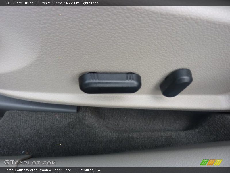 White Suede / Medium Light Stone 2012 Ford Fusion SE