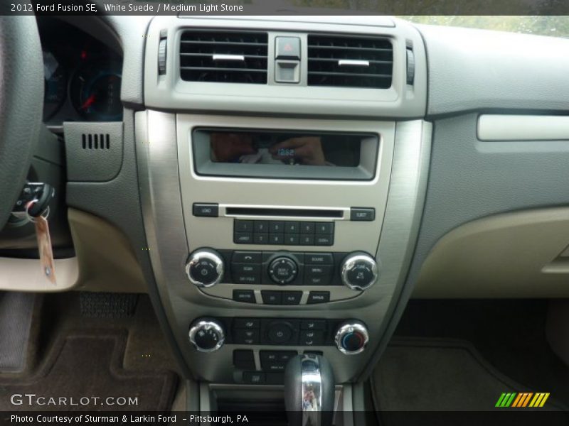 White Suede / Medium Light Stone 2012 Ford Fusion SE