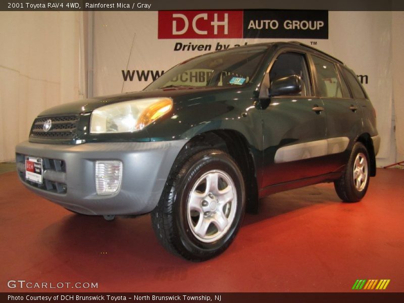 Rainforest Mica / Gray 2001 Toyota RAV4 4WD