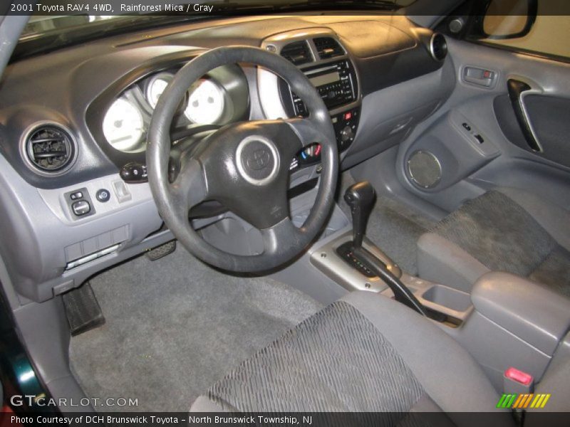 Rainforest Mica / Gray 2001 Toyota RAV4 4WD