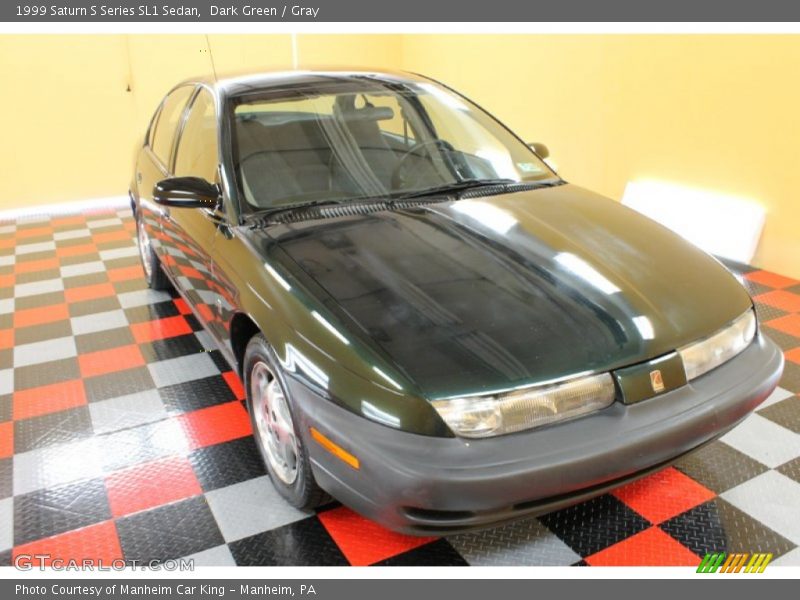 Dark Green / Gray 1999 Saturn S Series SL1 Sedan