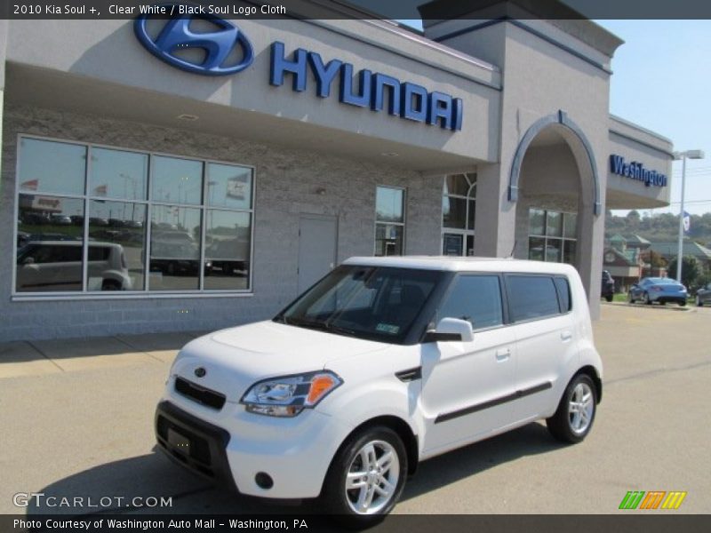 Clear White / Black Soul Logo Cloth 2010 Kia Soul +