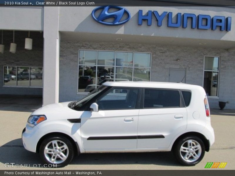 Clear White / Black Soul Logo Cloth 2010 Kia Soul +