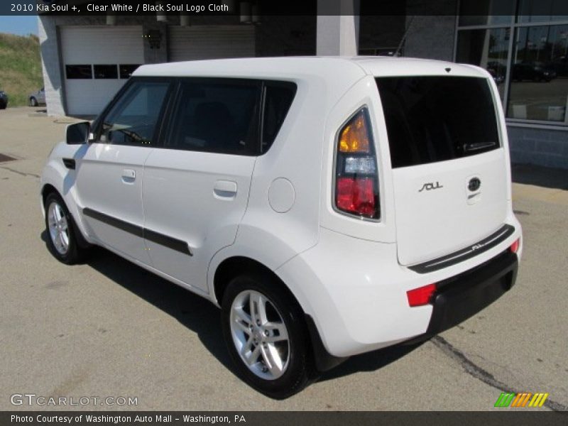 Clear White / Black Soul Logo Cloth 2010 Kia Soul +
