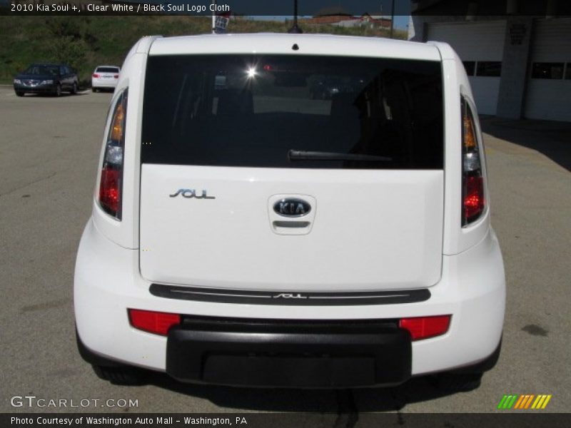 Clear White / Black Soul Logo Cloth 2010 Kia Soul +