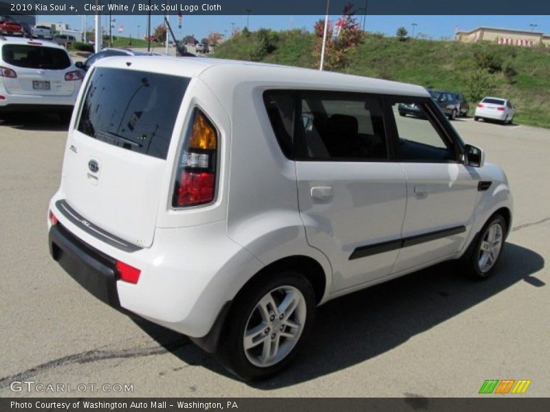 Clear White / Black Soul Logo Cloth 2010 Kia Soul +