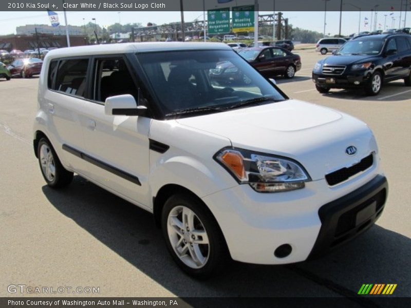 Clear White / Black Soul Logo Cloth 2010 Kia Soul +