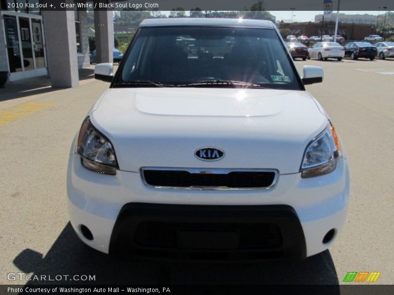 Clear White / Black Soul Logo Cloth 2010 Kia Soul +