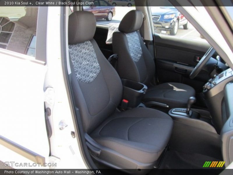 Clear White / Black Soul Logo Cloth 2010 Kia Soul +