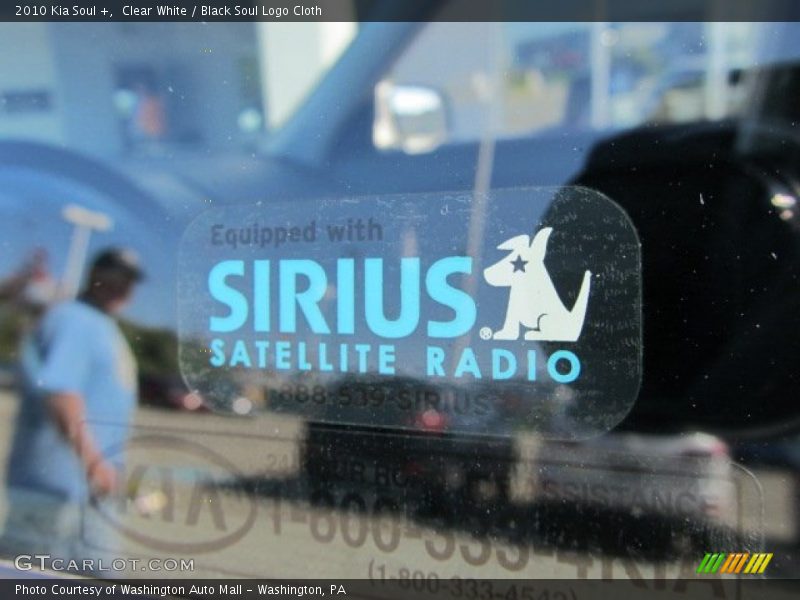 Clear White / Black Soul Logo Cloth 2010 Kia Soul +