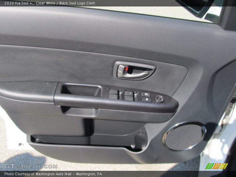 Clear White / Black Soul Logo Cloth 2010 Kia Soul +