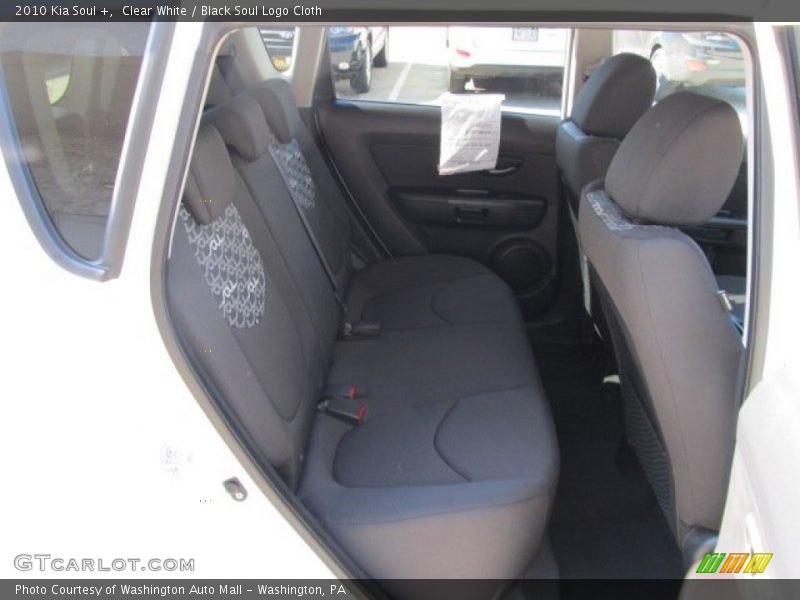 Clear White / Black Soul Logo Cloth 2010 Kia Soul +