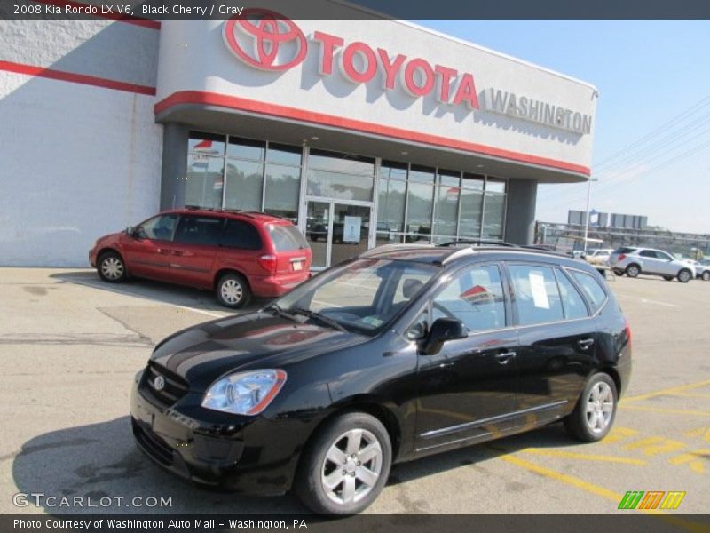 Black Cherry / Gray 2008 Kia Rondo LX V6