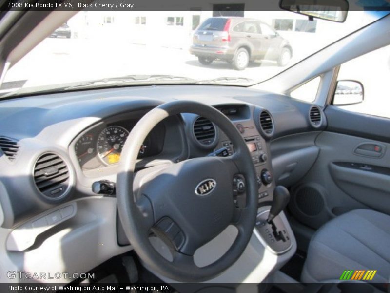 Black Cherry / Gray 2008 Kia Rondo LX V6