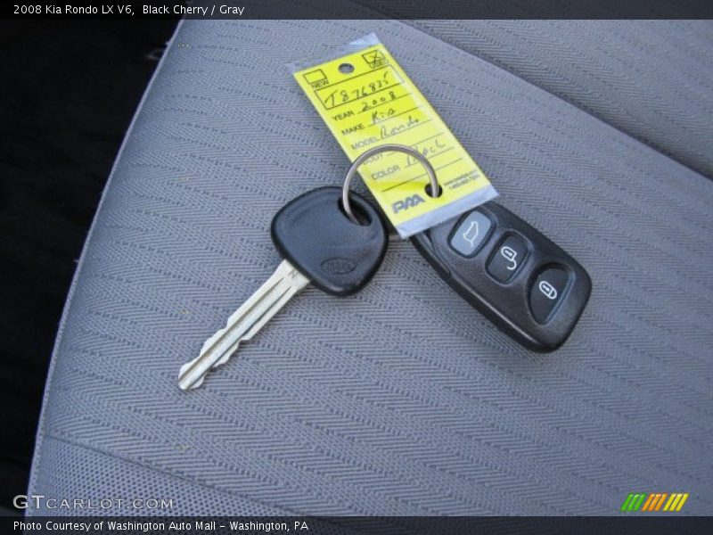 Black Cherry / Gray 2008 Kia Rondo LX V6