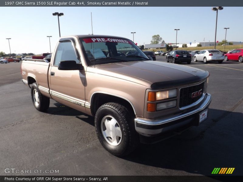 Smokey Caramel Metallic / Neutral 1997 GMC Sierra 1500 SLE Regular Cab 4x4