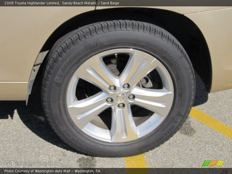 Sandy Beach Metallic / Sand Beige 2008 Toyota Highlander Limited