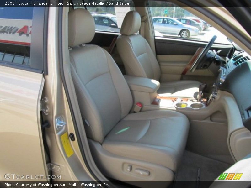Sandy Beach Metallic / Sand Beige 2008 Toyota Highlander Limited
