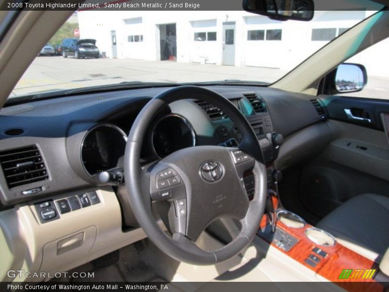 Sandy Beach Metallic / Sand Beige 2008 Toyota Highlander Limited