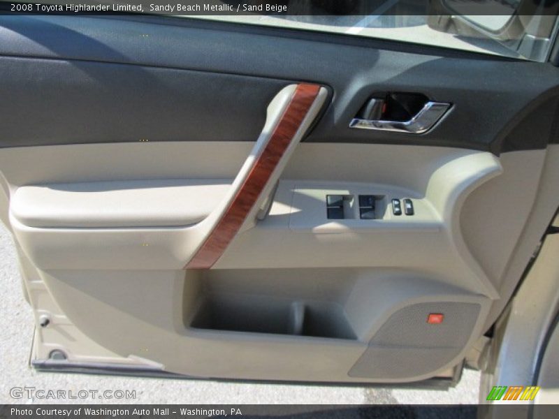Sandy Beach Metallic / Sand Beige 2008 Toyota Highlander Limited