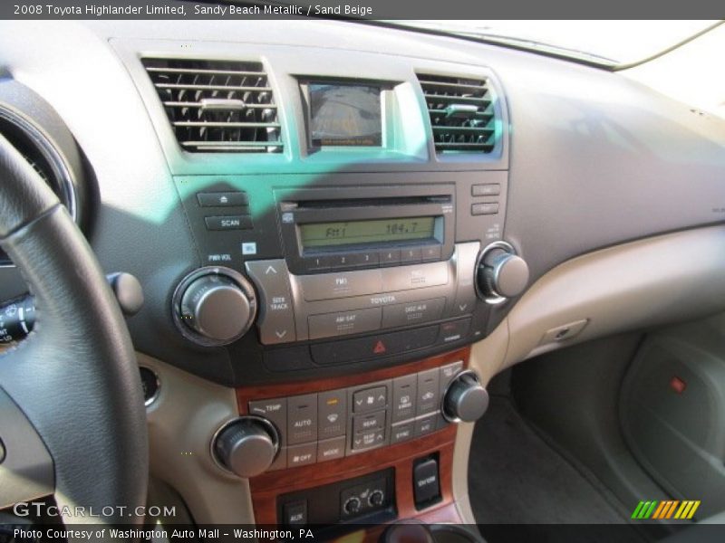 Sandy Beach Metallic / Sand Beige 2008 Toyota Highlander Limited