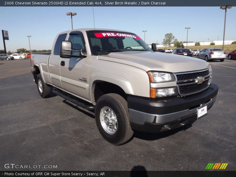 Silver Birch Metallic / Dark Charcoal 2006 Chevrolet Silverado 2500HD LS Extended Cab 4x4
