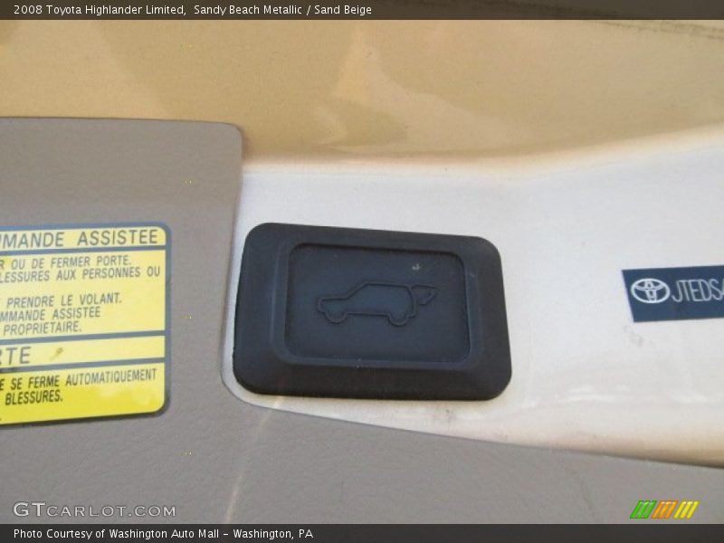 Sandy Beach Metallic / Sand Beige 2008 Toyota Highlander Limited