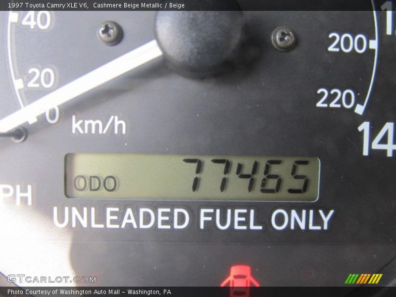 Cashmere Beige Metallic / Beige 1997 Toyota Camry XLE V6