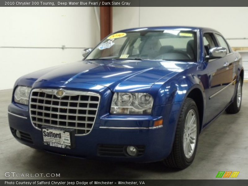 Deep Water Blue Pearl / Dark Slate Gray 2010 Chrysler 300 Touring