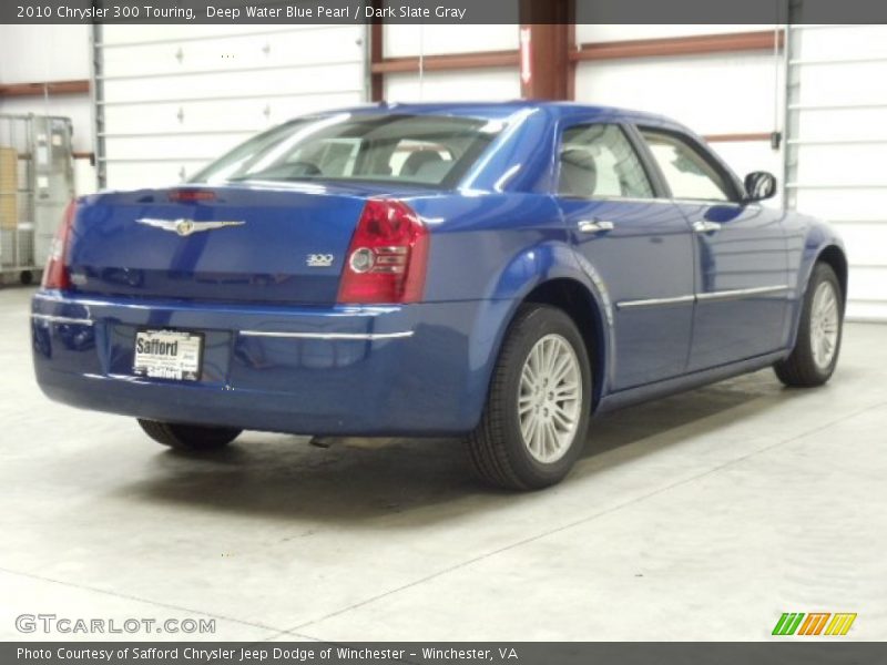 Deep Water Blue Pearl / Dark Slate Gray 2010 Chrysler 300 Touring