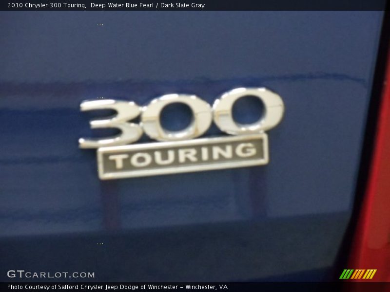 Deep Water Blue Pearl / Dark Slate Gray 2010 Chrysler 300 Touring