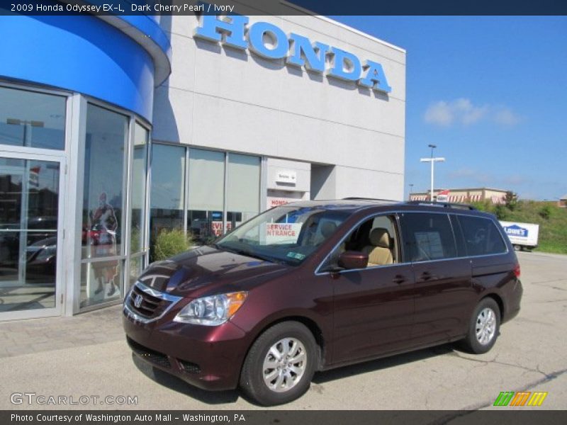 Dark Cherry Pearl / Ivory 2009 Honda Odyssey EX-L