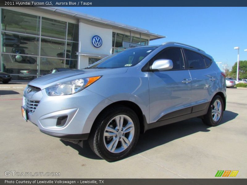 Aurora Blue / Taupe 2011 Hyundai Tucson GLS