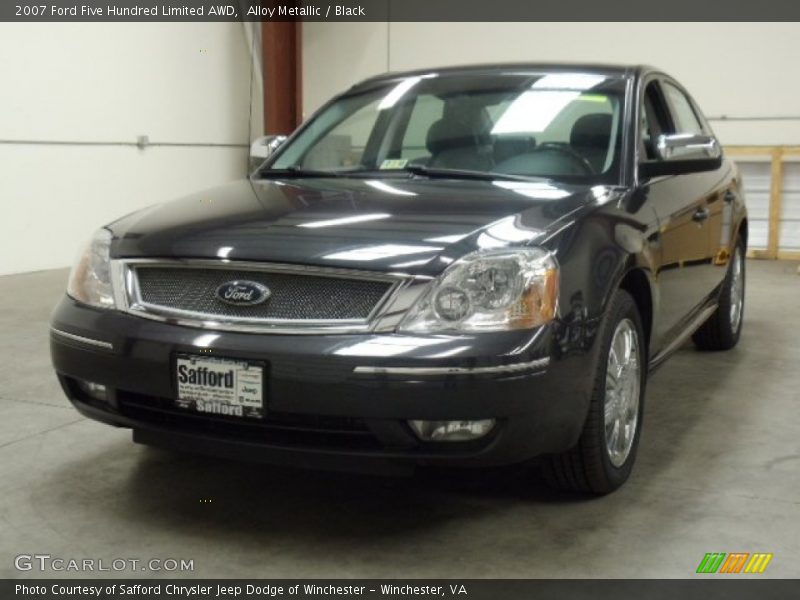 Alloy Metallic / Black 2007 Ford Five Hundred Limited AWD