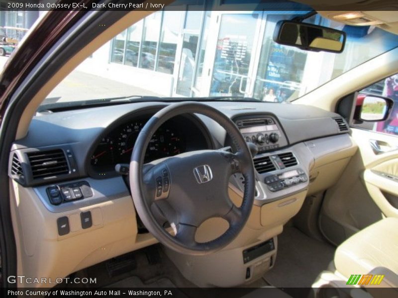 Dark Cherry Pearl / Ivory 2009 Honda Odyssey EX-L