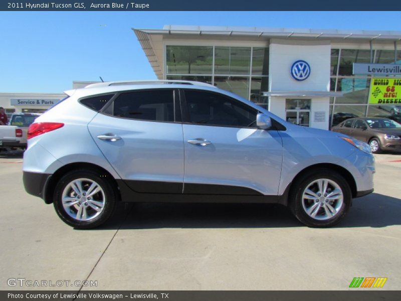 Aurora Blue / Taupe 2011 Hyundai Tucson GLS
