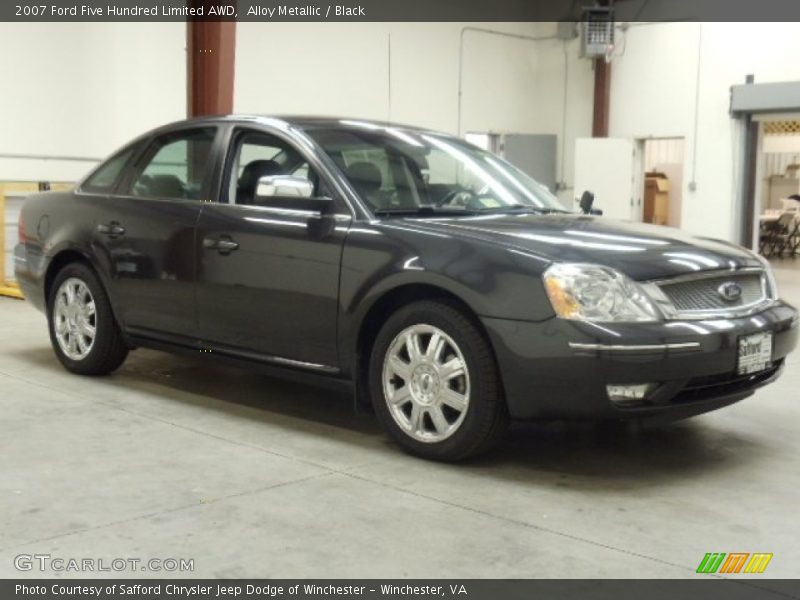 Alloy Metallic / Black 2007 Ford Five Hundred Limited AWD