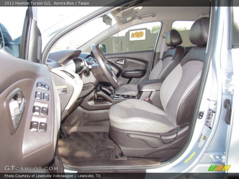 Aurora Blue / Taupe 2011 Hyundai Tucson GLS