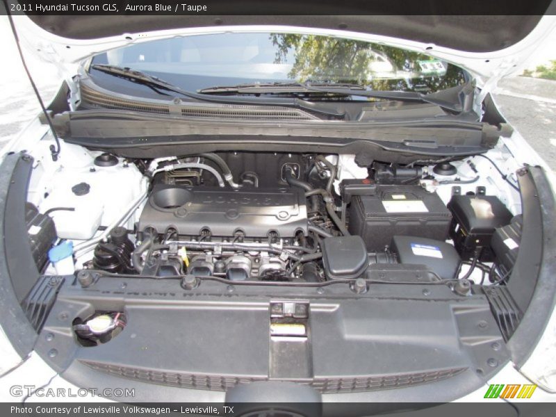 Aurora Blue / Taupe 2011 Hyundai Tucson GLS