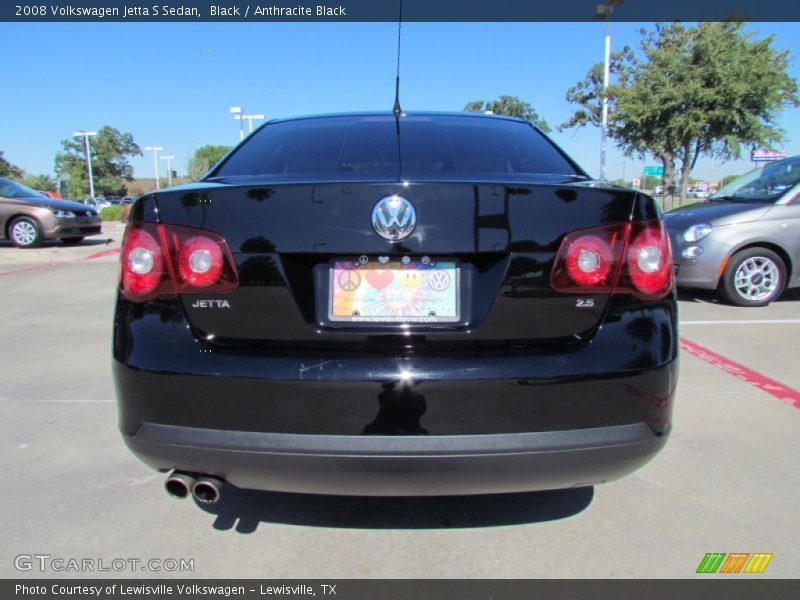 Black / Anthracite Black 2008 Volkswagen Jetta S Sedan