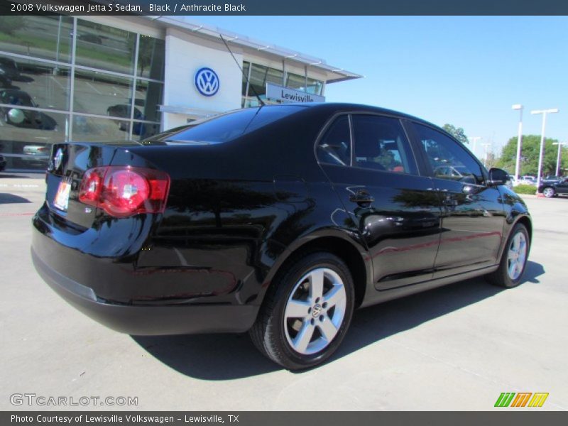 Black / Anthracite Black 2008 Volkswagen Jetta S Sedan