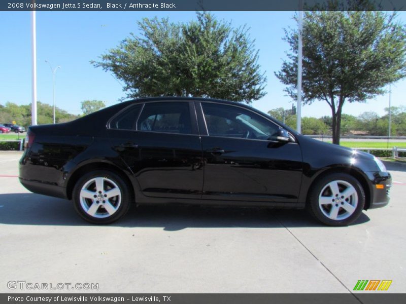 Black / Anthracite Black 2008 Volkswagen Jetta S Sedan